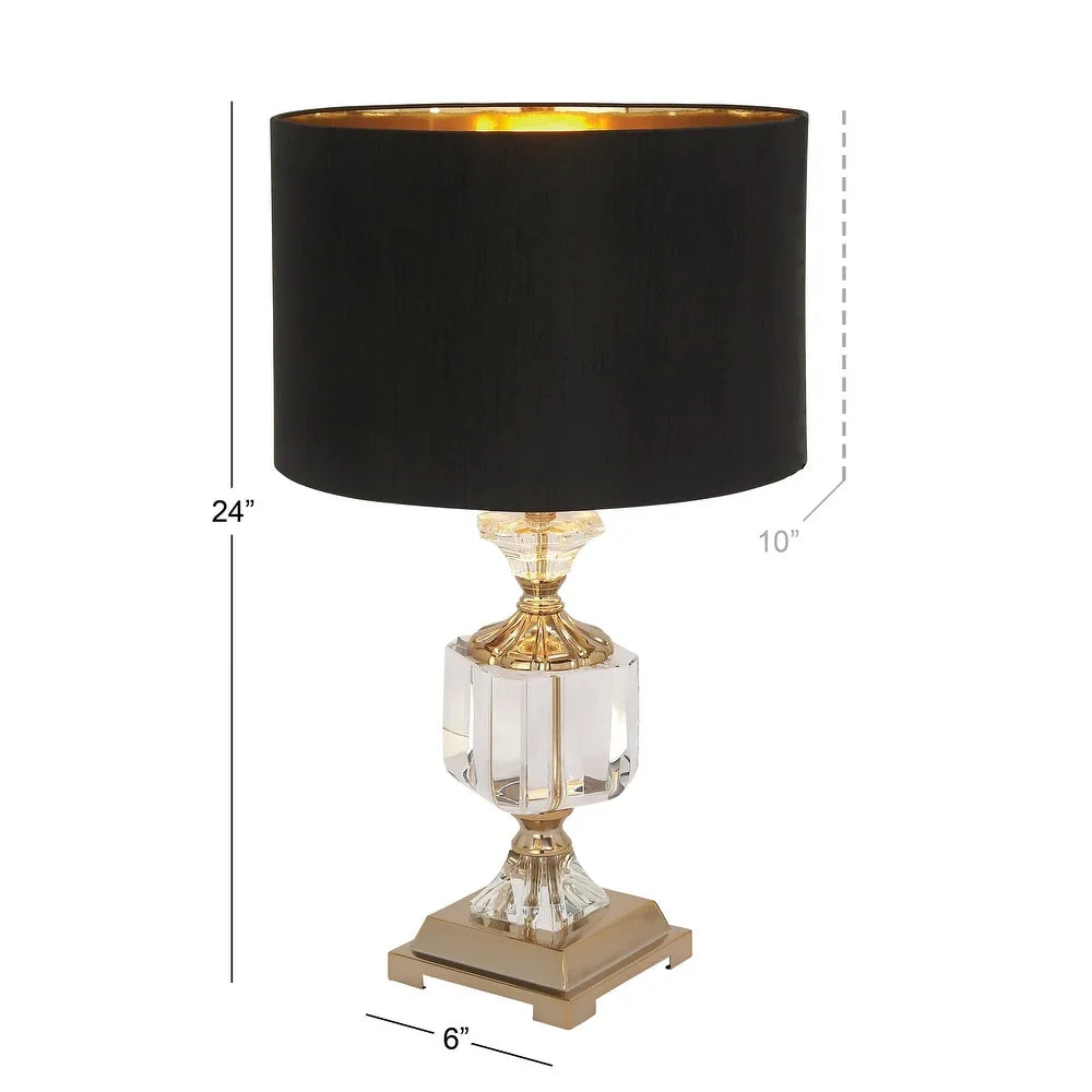 Gold Crystal Glam Table Lamp 24 x 14 x 14
