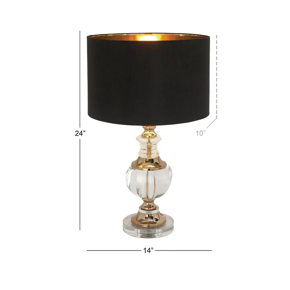 Gold Crystal Glam Table Lamp 24 x 14 x 14
