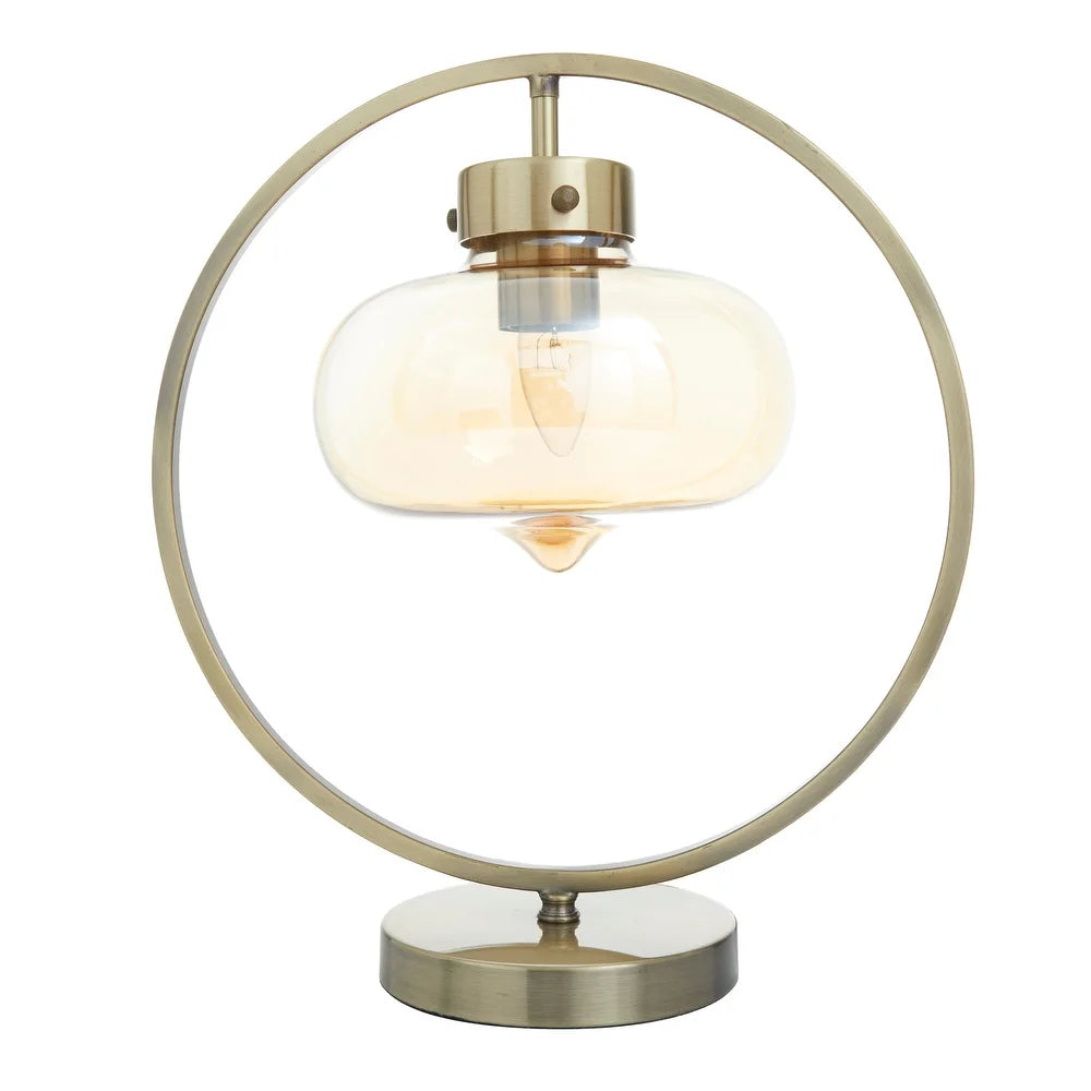 Gold Metal Contemporary Accent lamps 15 x 14 x 8 - 14 x 8 x 15