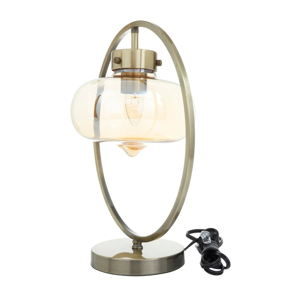 Gold Metal Contemporary Accent lamps 15 x 14 x 8 - 14 x 8 x 15