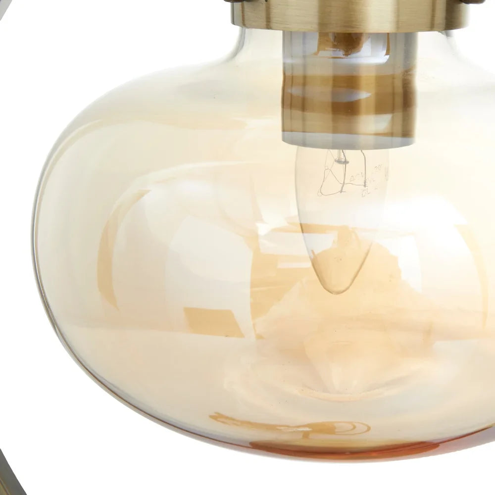 Gold Metal Contemporary Accent lamps 15 x 14 x 8 - 14 x 8 x 15