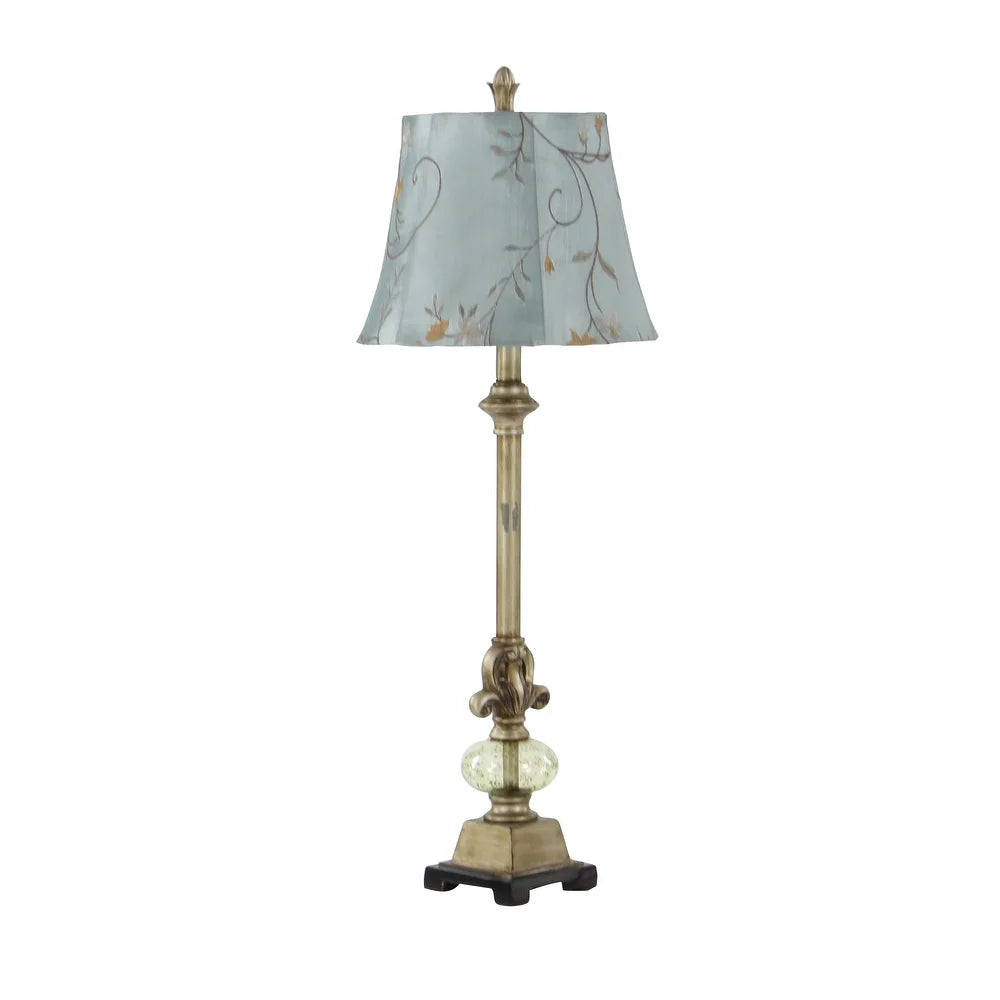 Gold Polystone Tuscan Buffet Lamp 32 x 12 x 12 - 12 x 32
