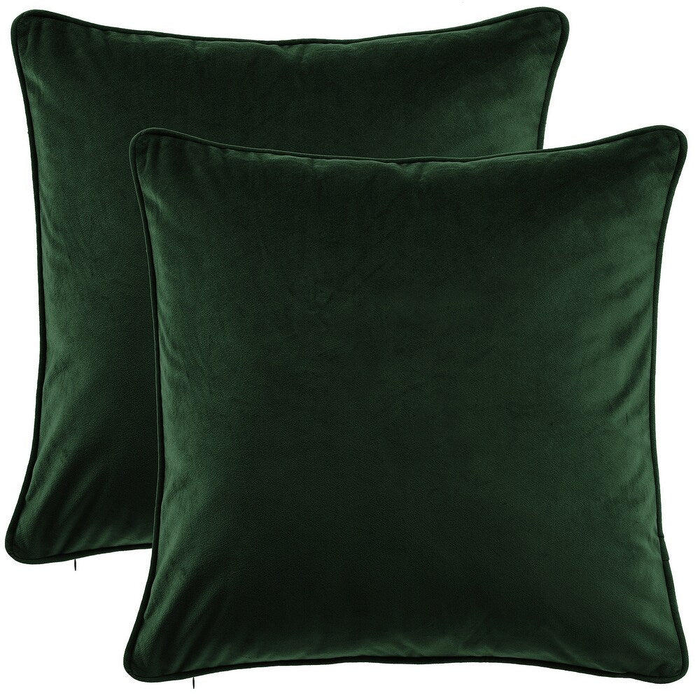 Gracewood Hollow Osmanagic Velvet Pillow Covers (Set of 2)