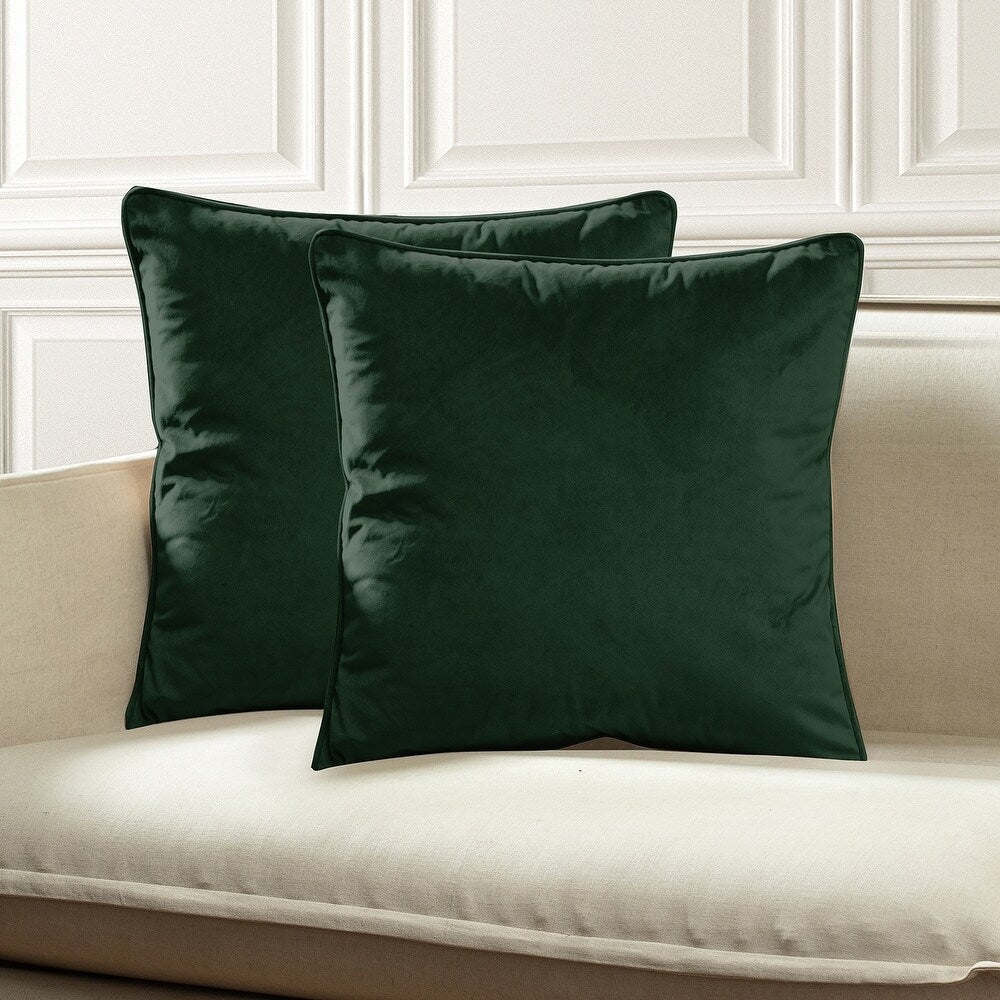 Gracewood Hollow Osmanagic Velvet Pillow Covers (Set of 2)