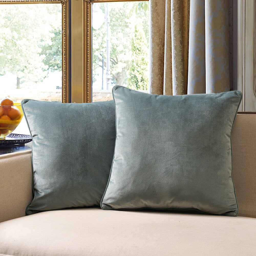 Gracewood Hollow Osmanagic Velvet Pillow Covers (Set of 2)