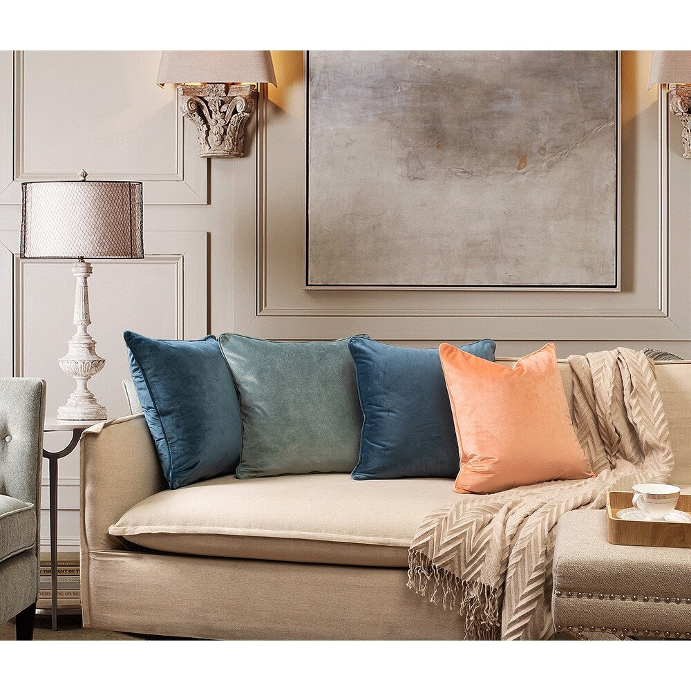 Gracewood Hollow Osmanagic Velvet Pillow Covers (Set of 2)