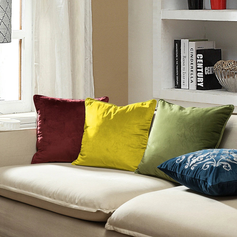 Gracewood Hollow Osmanagic Velvet Pillow Covers (Set of 2)