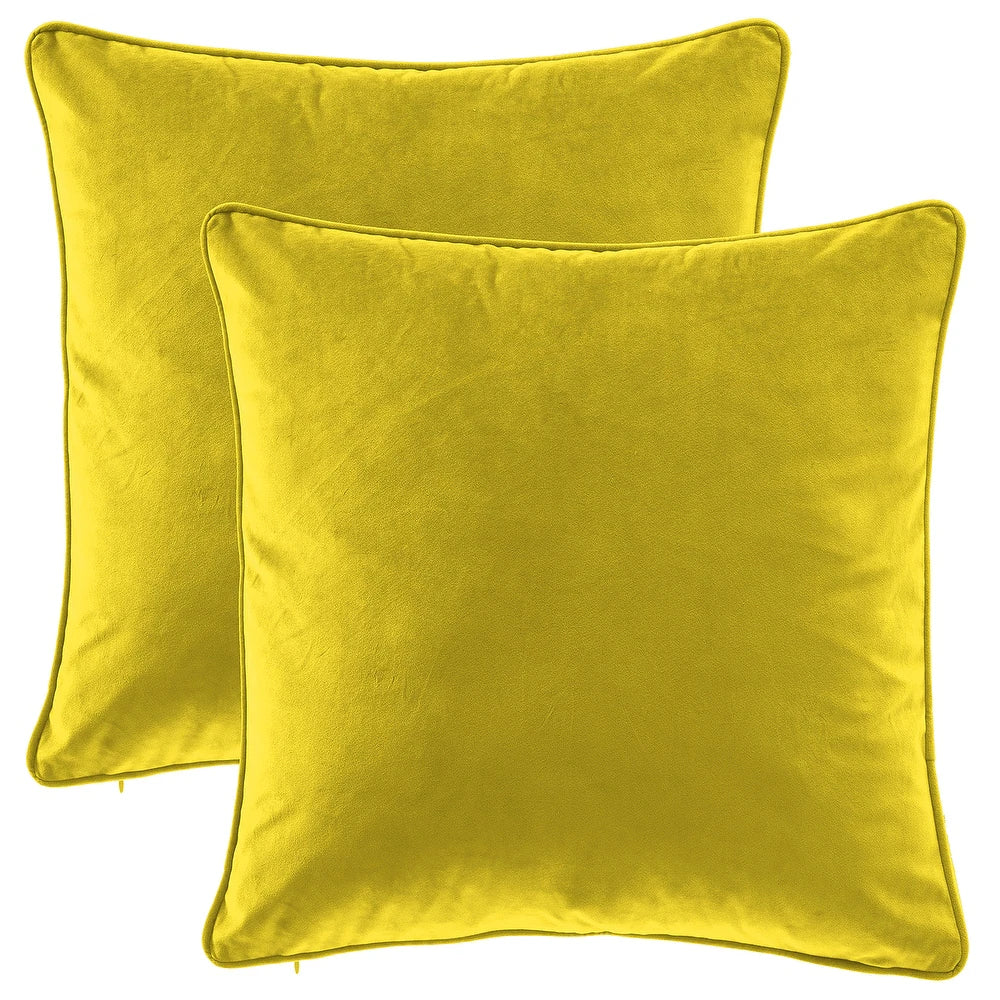 Gracewood Hollow Osmanagic Velvet Pillow Covers (Set of 2)