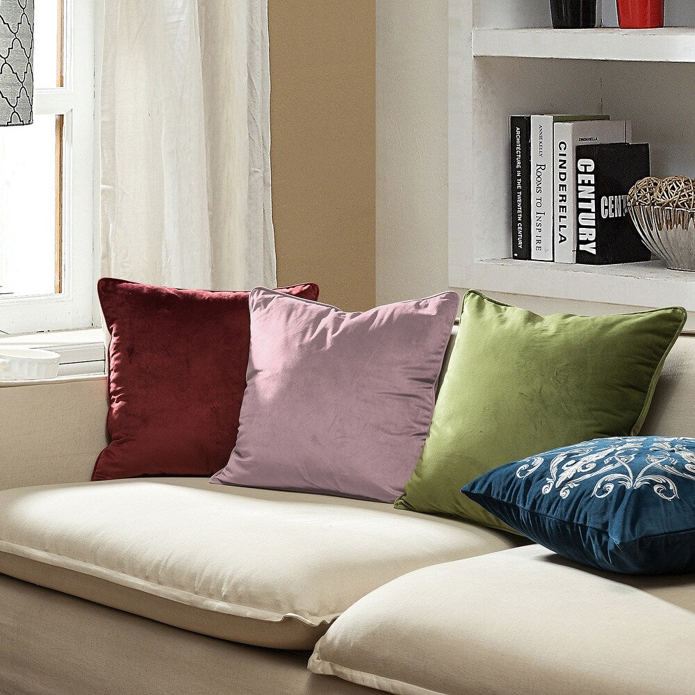 Gracewood Hollow Osmanagic Velvet Pillow Covers (Set of 2)