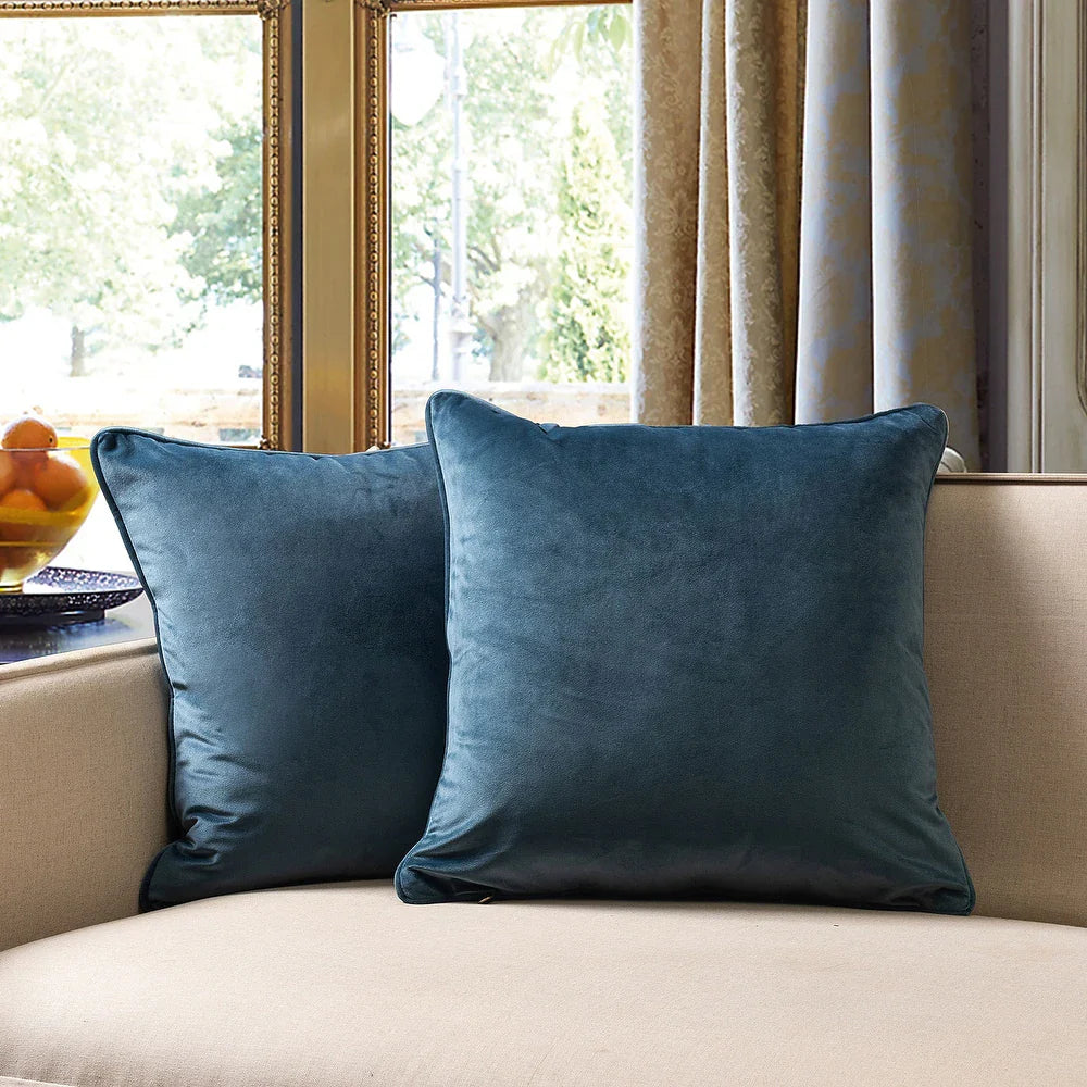 Gracewood Hollow Osmanagic Velvet Pillow Covers (Set of 2)