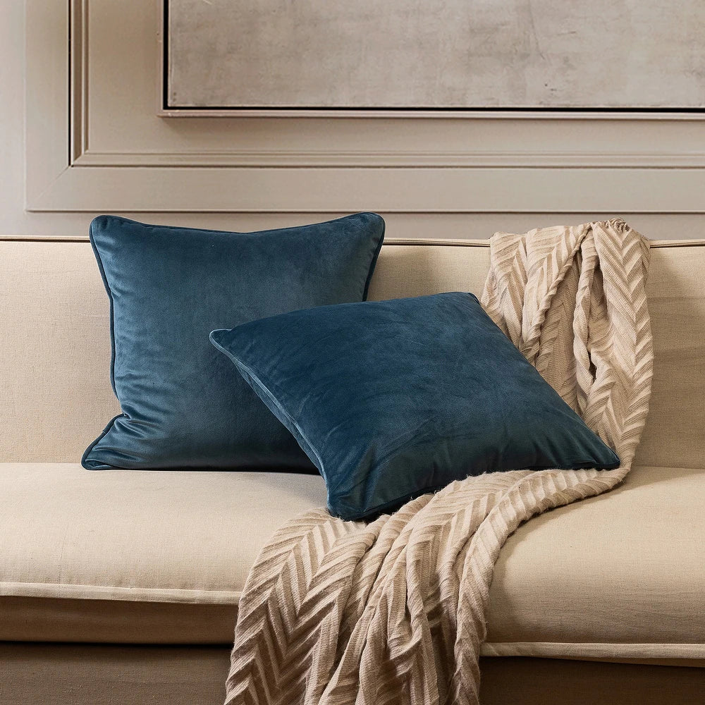 Gracewood Hollow Osmanagic Velvet Pillow Covers (Set of 2)