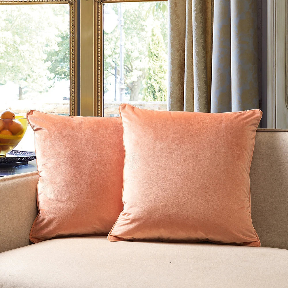 Gracewood Hollow Osmanagic Velvet Pillow Covers (Set of 2)