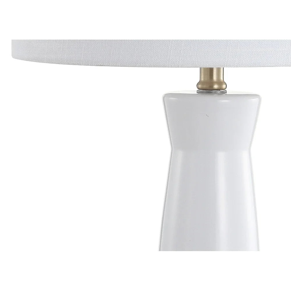 Gracie 29" Ceramic Column LED Table Lamp, Cream