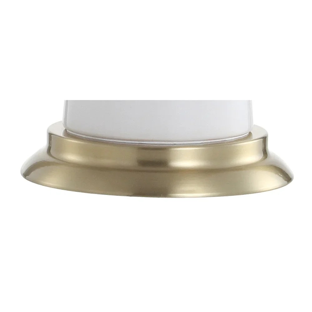 Gracie 29" Ceramic Column LED Table Lamp, Cream