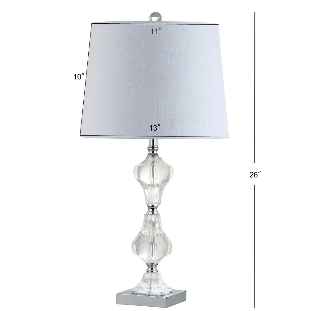 Graham 26" Crystal LED Table Lamp, Clear