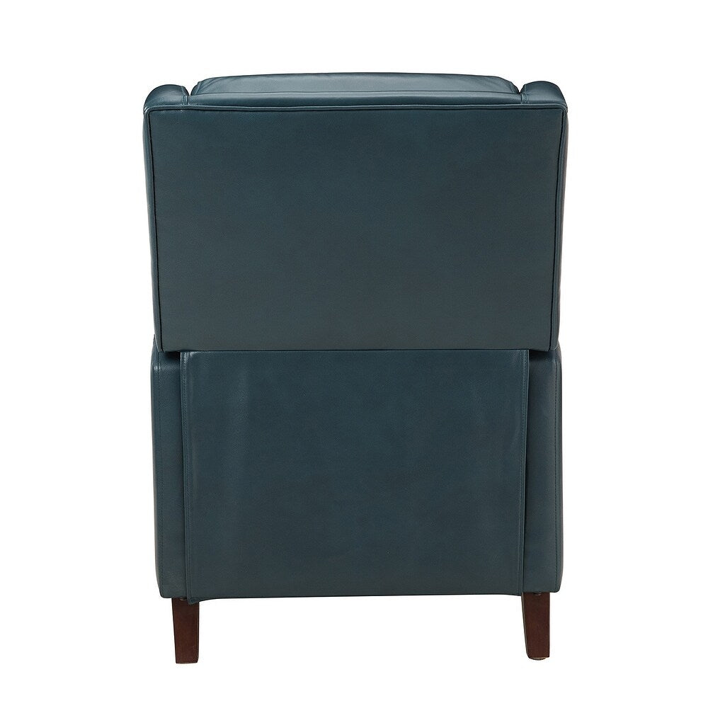 Florens Genuine Leather Recliner with Nailhead Trims