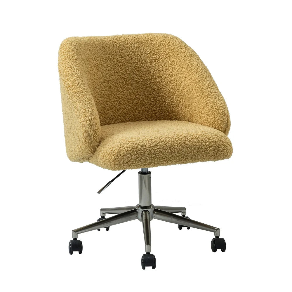 Joah Modern Mid-Back Swivel Office Chair with Rolling Wheels