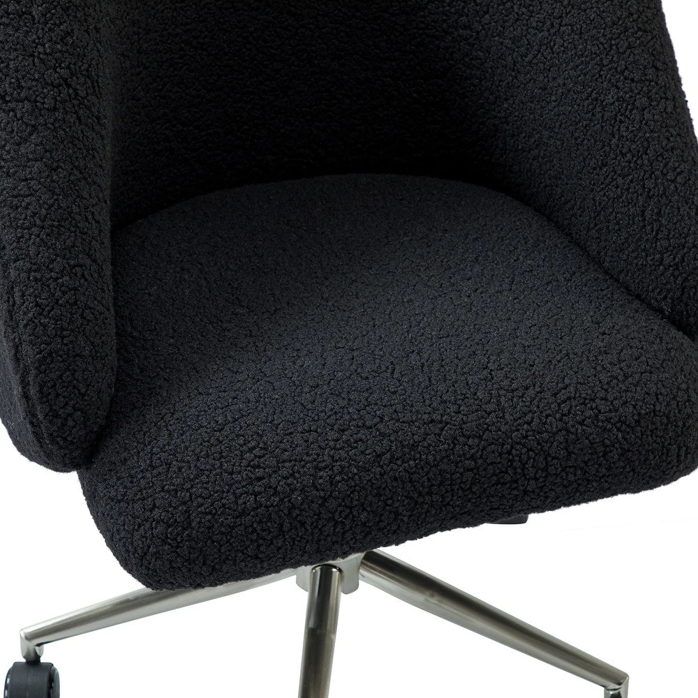 Joah Modern Mid-Back Swivel Office Chair with Rolling Wheels