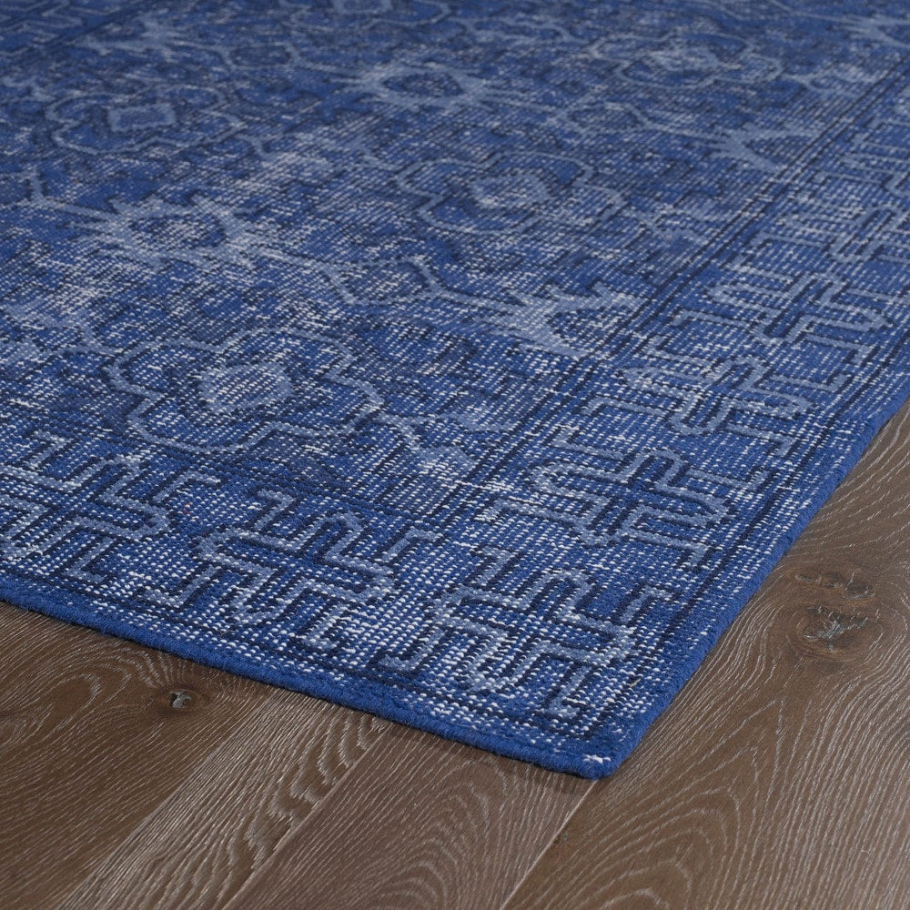 Hand-knotted Wool VIntage Distressed Area Soft Rug