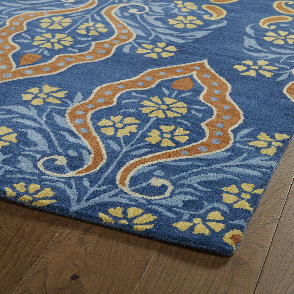 MELANGE COLLECTION Blue Soft Area Rug