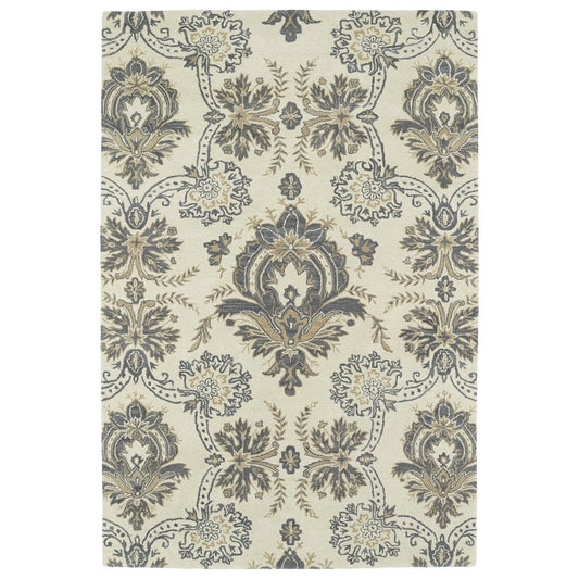 MELANGE COLLECTION Ivory Soft Area Rug