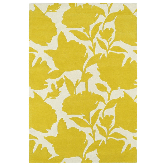 MELANGE COLLECTION Yellow Soft Area Rug