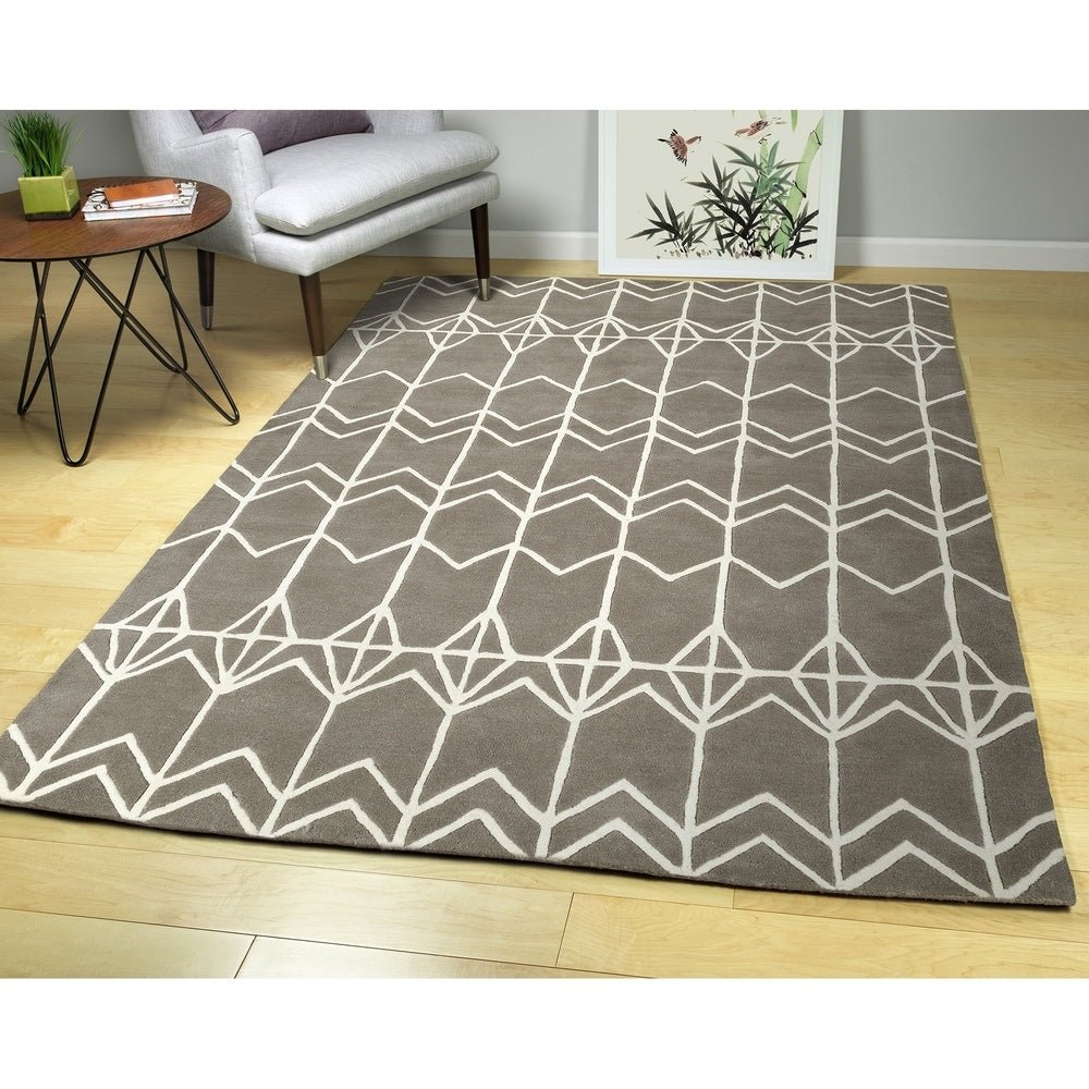 ORIGAMI COLLECTION Grey Soft Area Rug