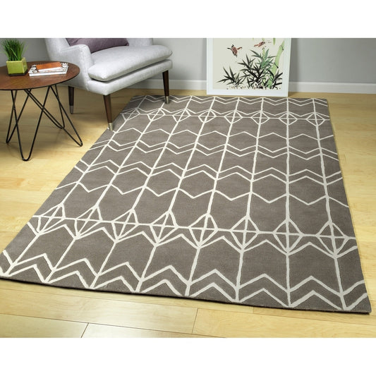 ORIGAMI COLLECTION Grey Soft Area Rug