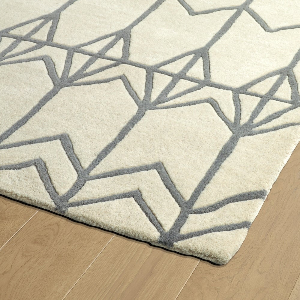 ORIGAMI COLLECTION Grey Soft Area Rug