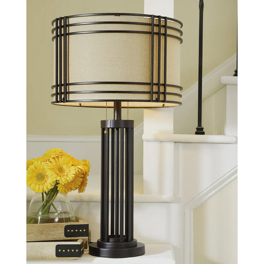 Hanswell Metal Table Lamp - 17"W x 17"D x 30"H