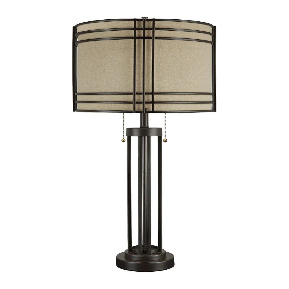 Hanswell Metal Table Lamp - 17"W x 17"D x 30"H