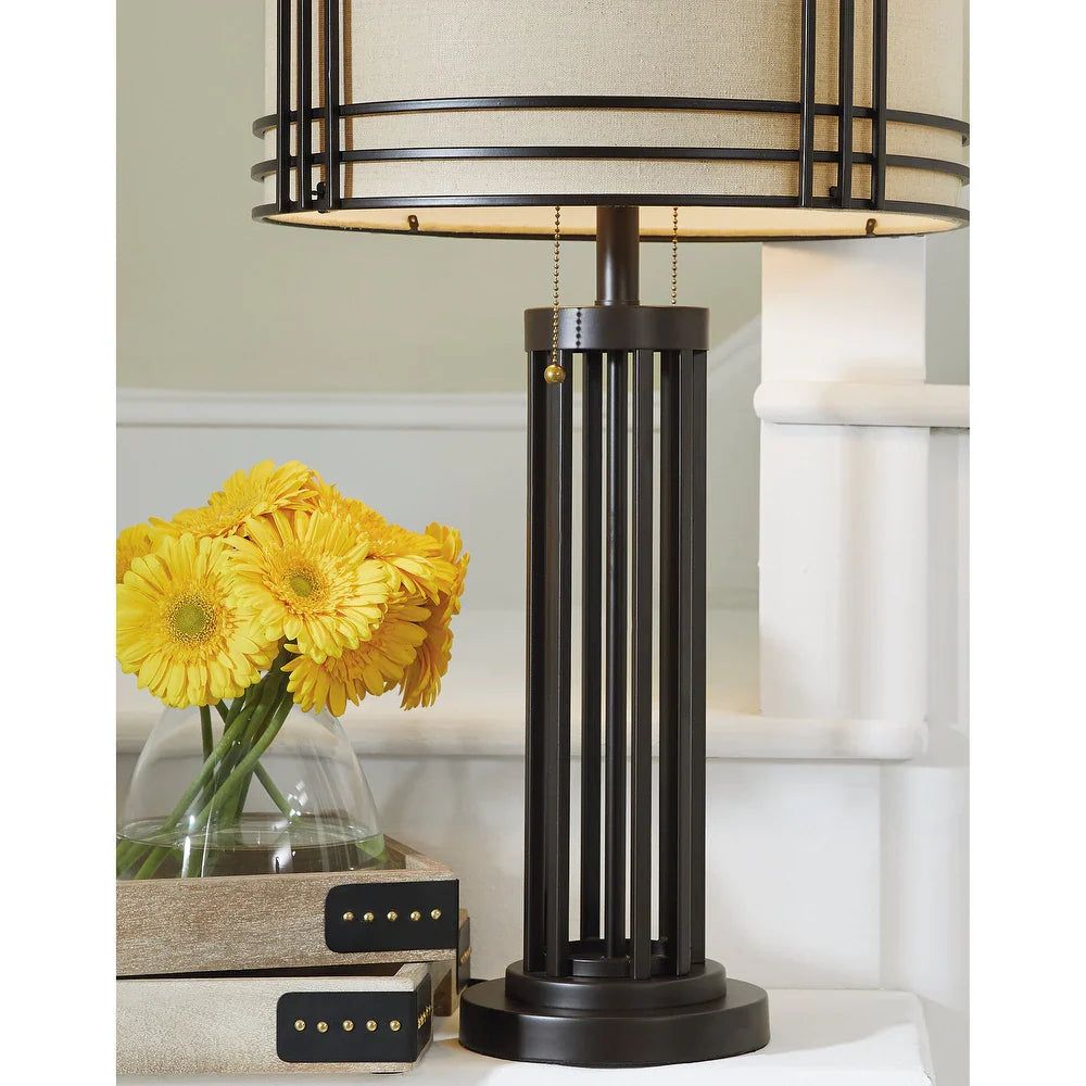 Hanswell Metal Table Lamp - 17"W x 17"D x 30"H