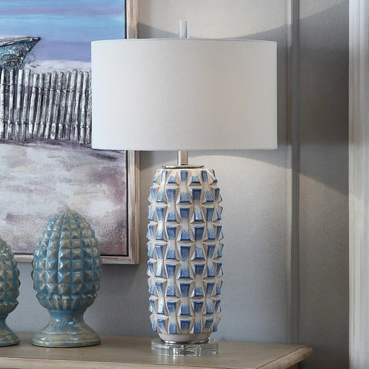 Hayes 31" Ceramic Table Lamp - 31"H x 17"Rnd