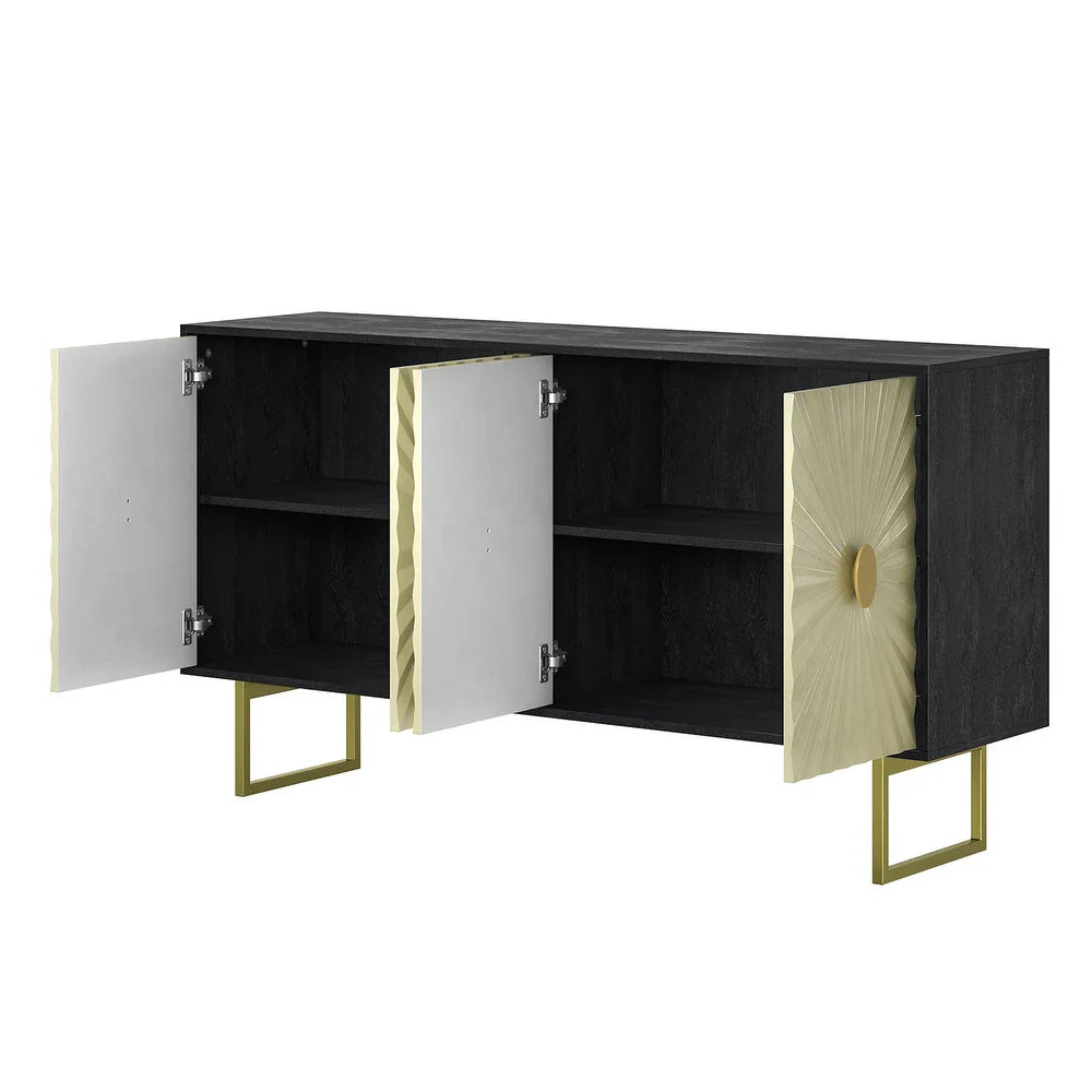 Herman Modern Multifunctional Sideboard with 2 Shelves