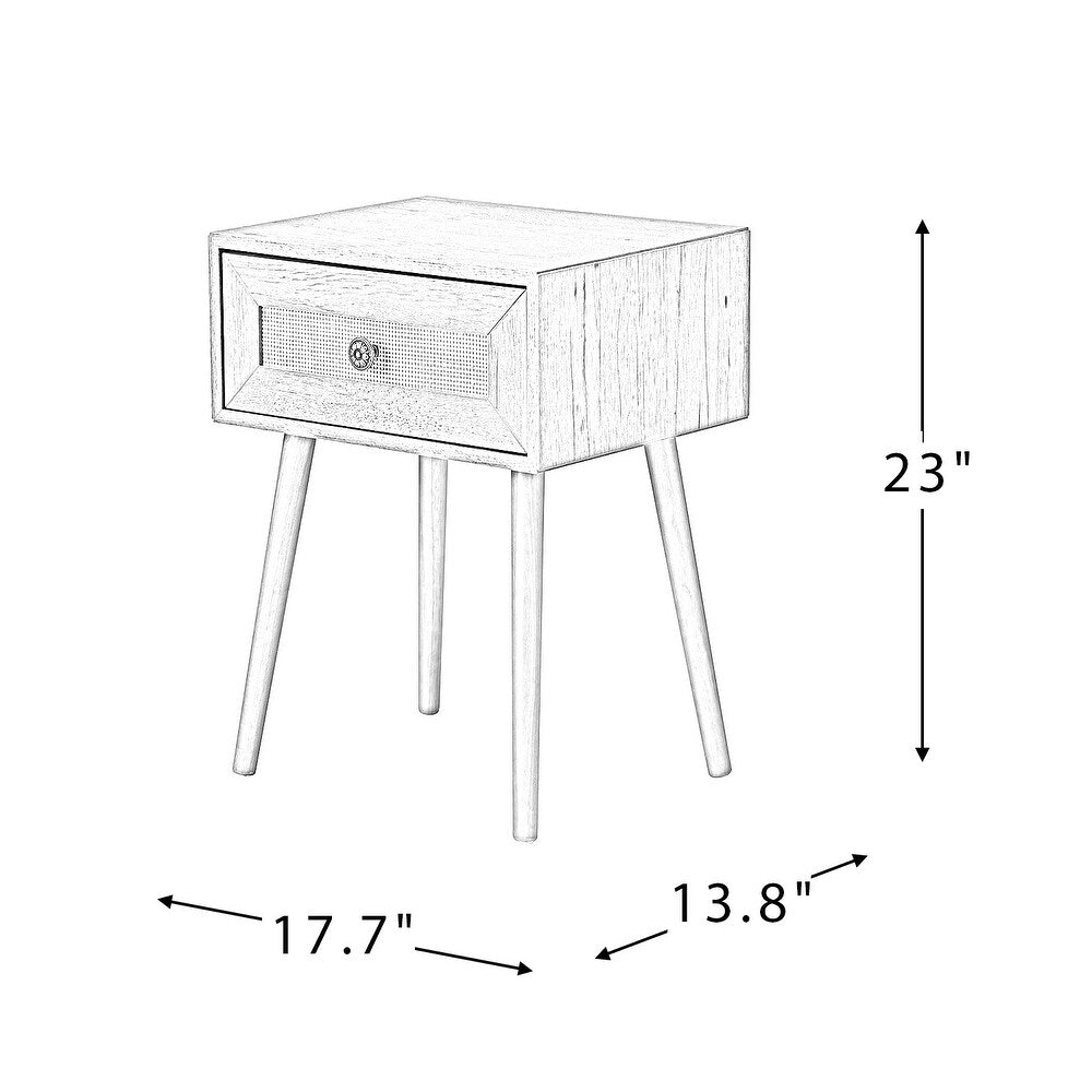 Heuneberg 1-Drawer End table with Storage