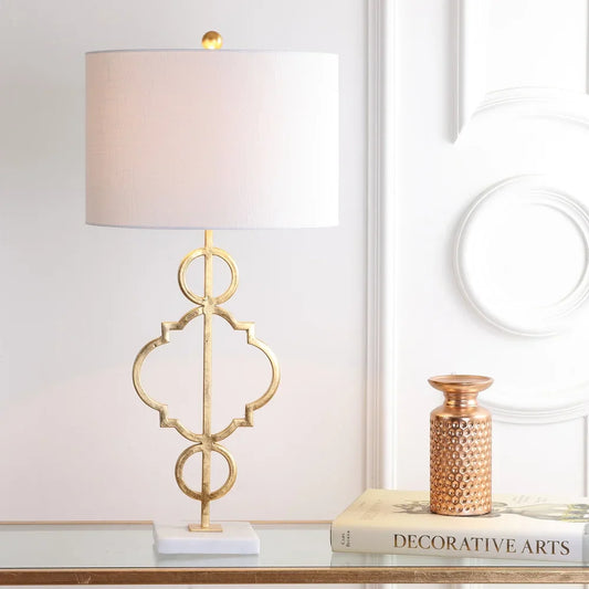 Honore 31" Metal LED Table Lamp, Gold Leaf