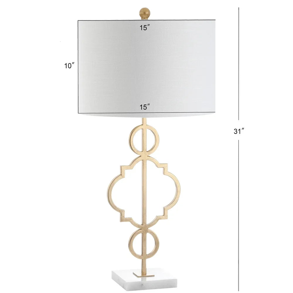 Honore 31" Metal LED Table Lamp, Gold Leaf