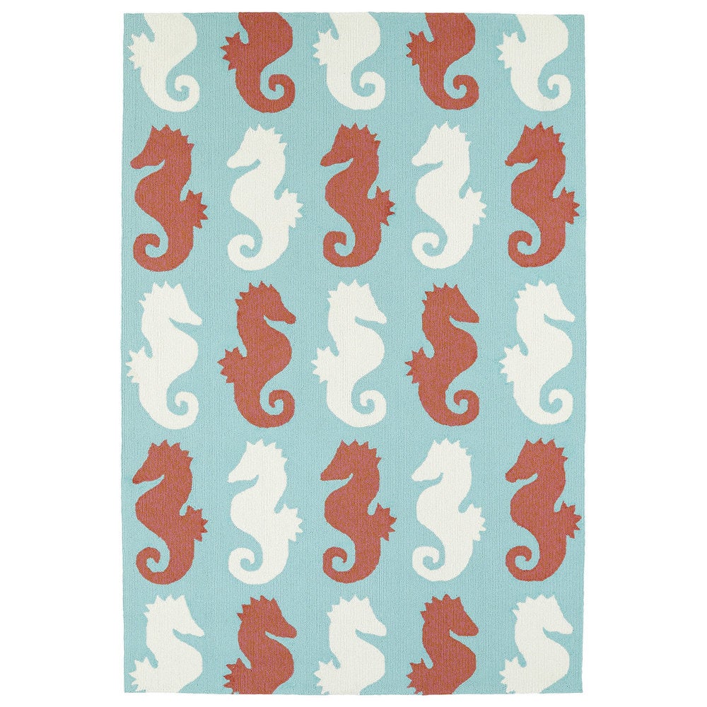 Sea Isle Collection Blue Soft Area Rug
