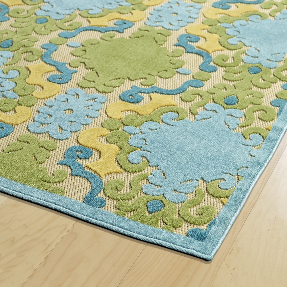 A BREATH OF FRESH AIR COLLECTION Blue Soft Area Rug