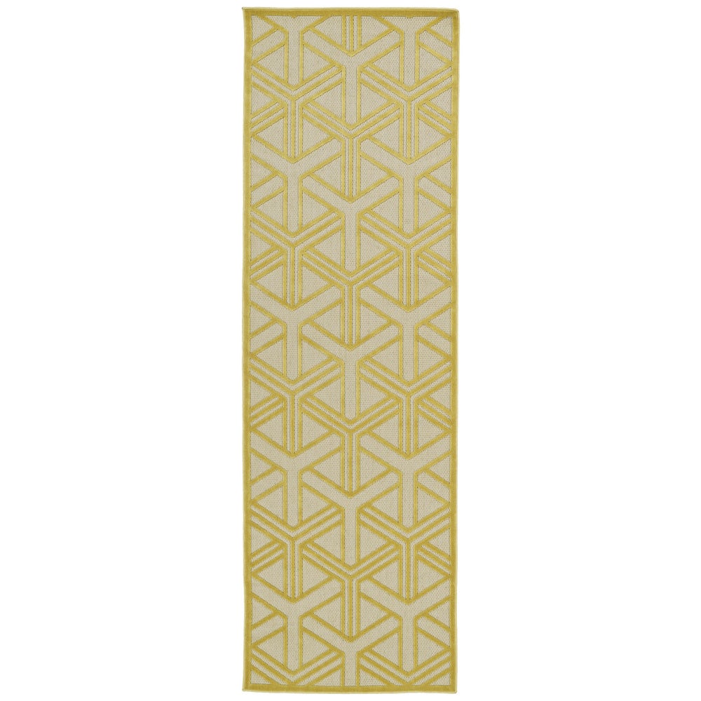 A BREATH OF FRESH AIR COLLECTION Gold Soft Area Rug