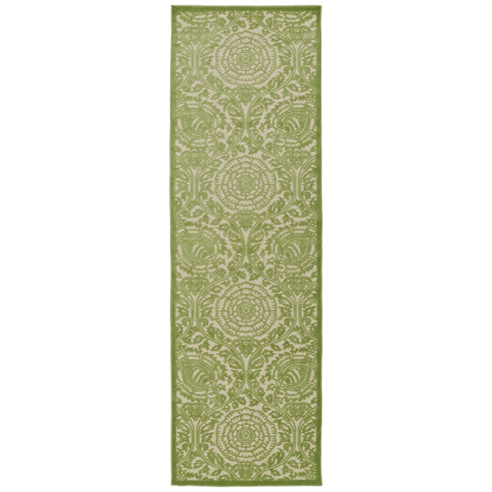 Paisley Floral Indoor/ Outdoor Area Rug - Blue, Green, Red