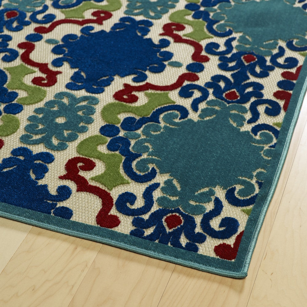 A BREATH OF FRESH AIR COLLECTION Blue Soft Area Rug