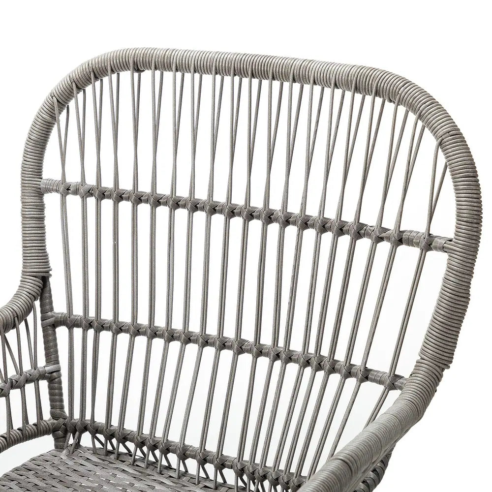 Jabalpur Contemporary Outdoor 2 - Person Wicker Seating Group Set 3 Piece with Cushions