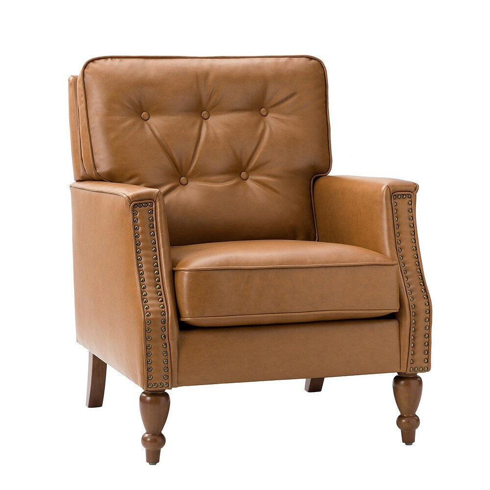 Johannes Comfy Living Room Armchair with Turned Legs