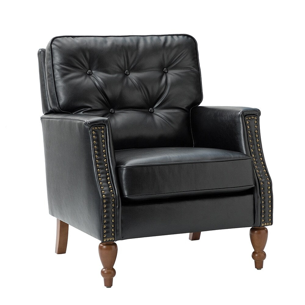 Johannes Comfy Living Room Armchair with Turned Legs