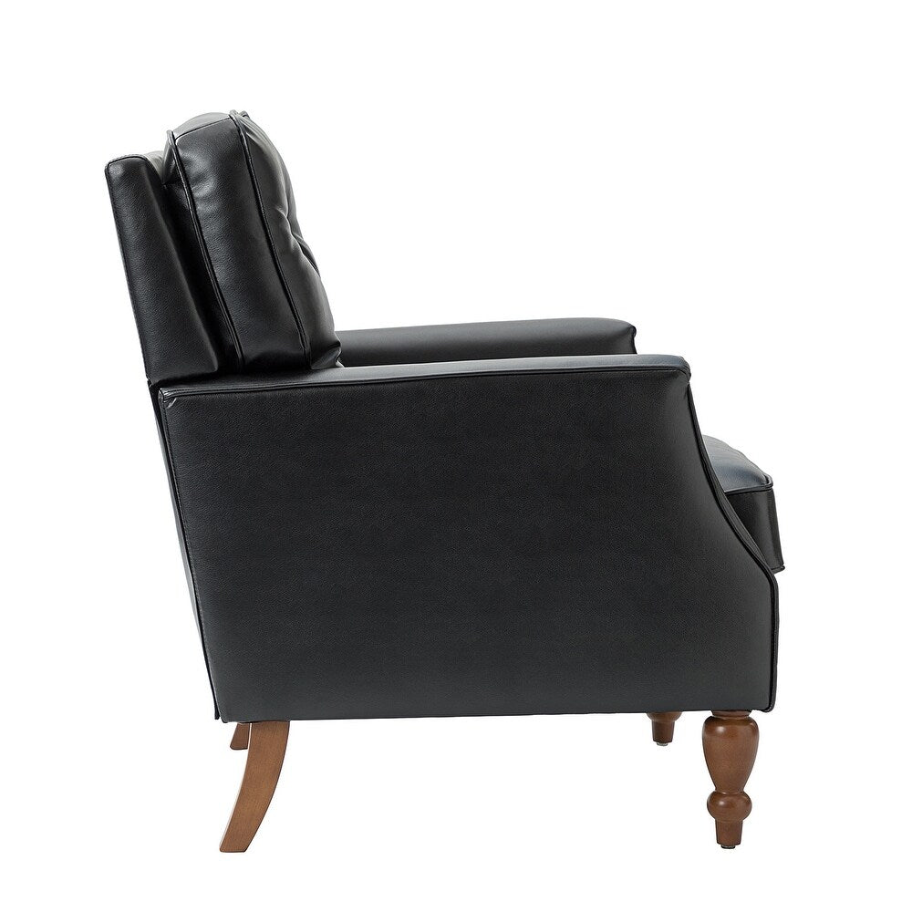 Johannes Comfy Living Room Armchair with Turned Legs