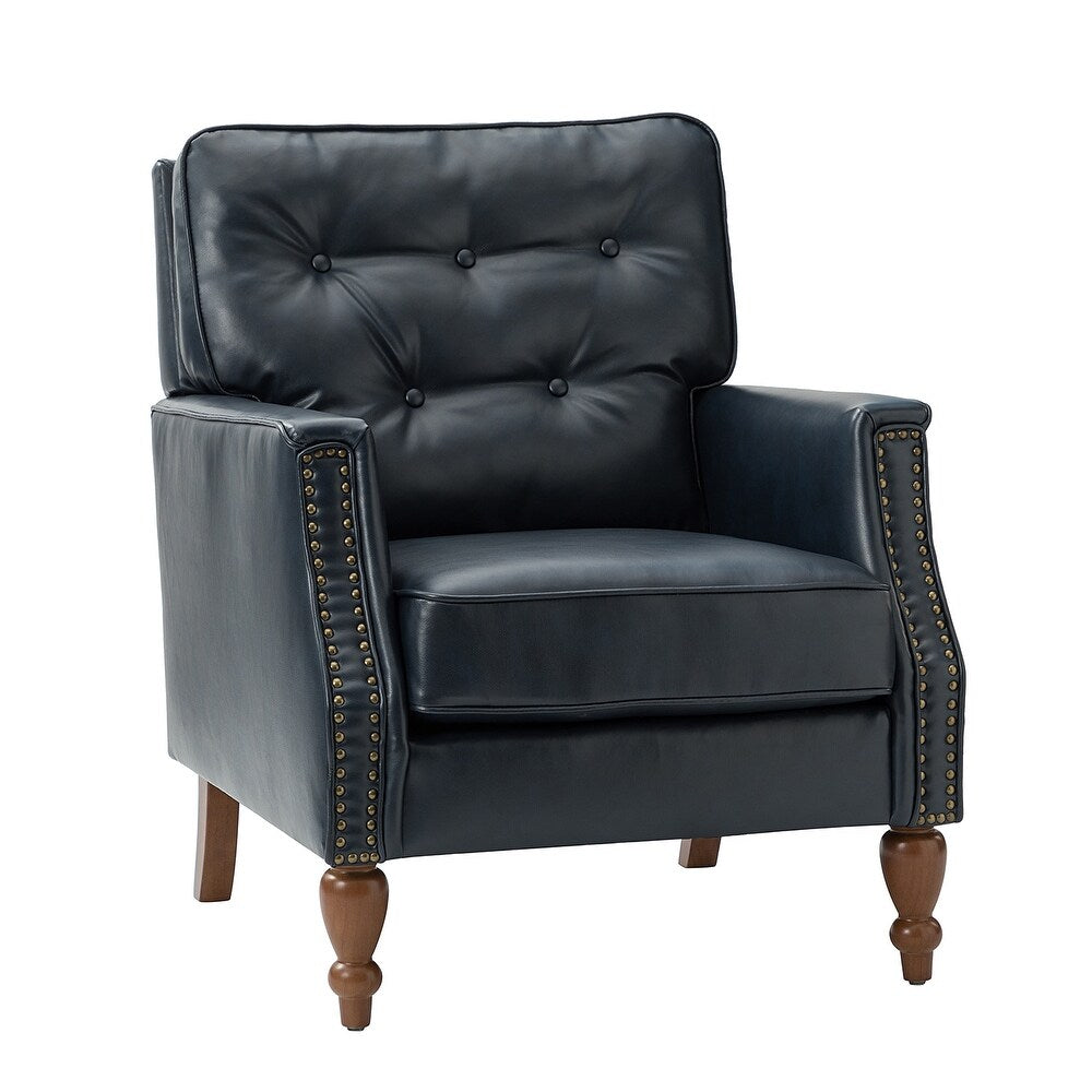 Johannes Comfy Living Room Armchair with Turned Legs