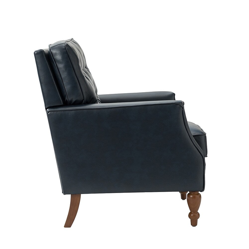 Johannes Comfy Living Room Armchair with Turned Legs