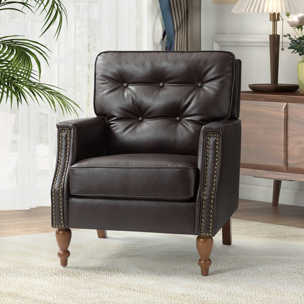 Johannes Comfy Living Room Armchair with Turned Legs