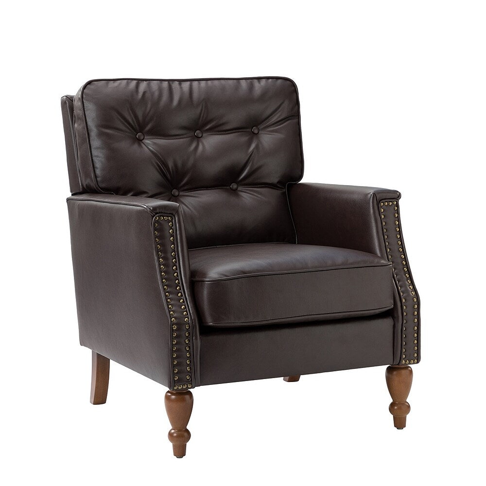 Johannes Comfy Living Room Armchair with Turned Legs